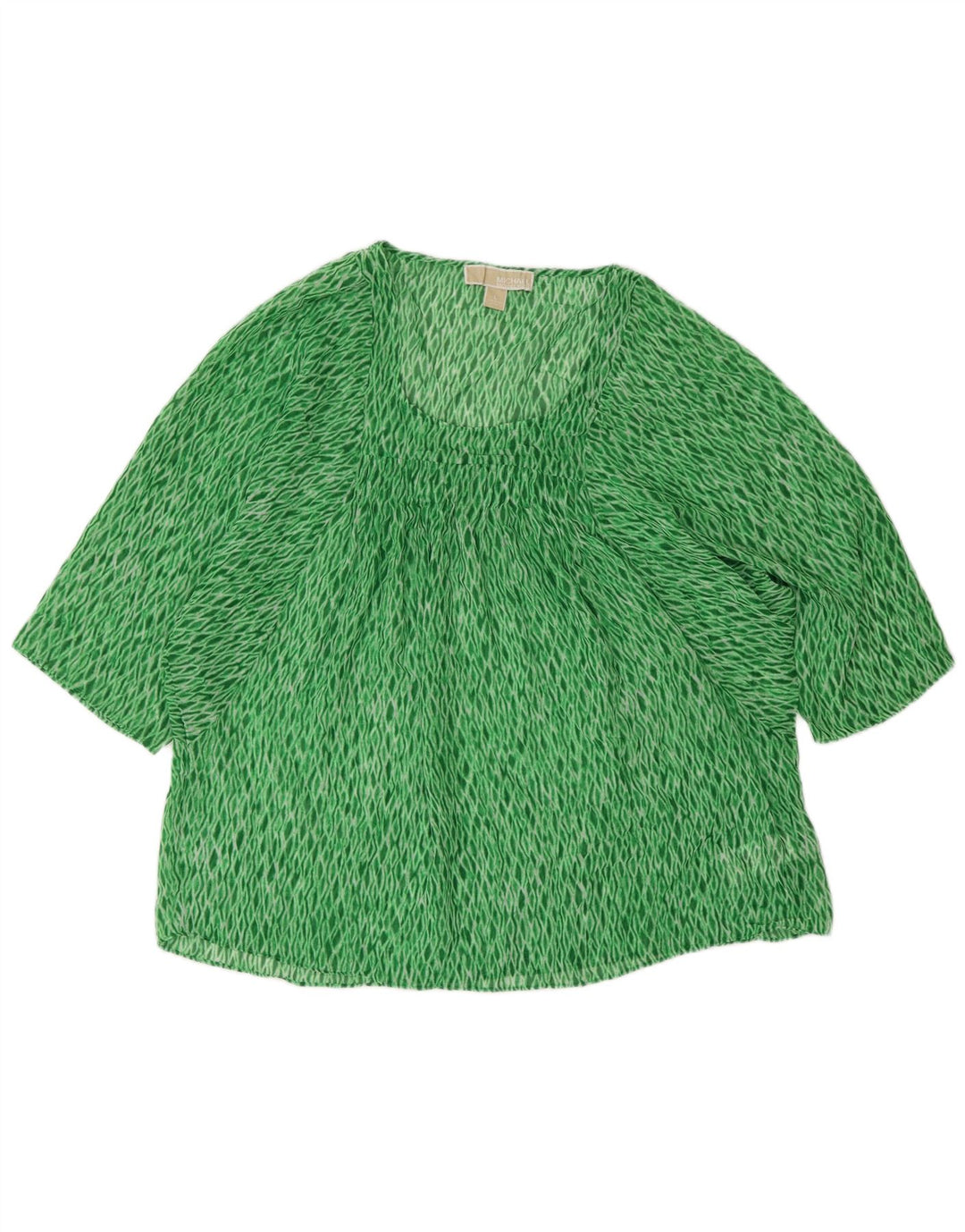Bluză pentru femei Michael Kors, UK 16, mare, verde, poliester Argyle/Diamond