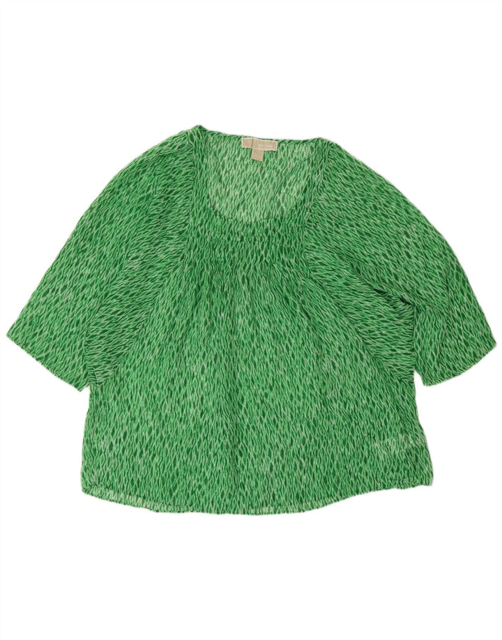 Bluză pentru femei Michael Kors, UK 16, mare, verde, poliester Argyle/Diamond