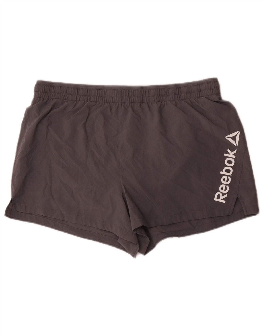 Pantaloni scurți sport grafic Reebok pentru bărbați, mari, gri din poliester