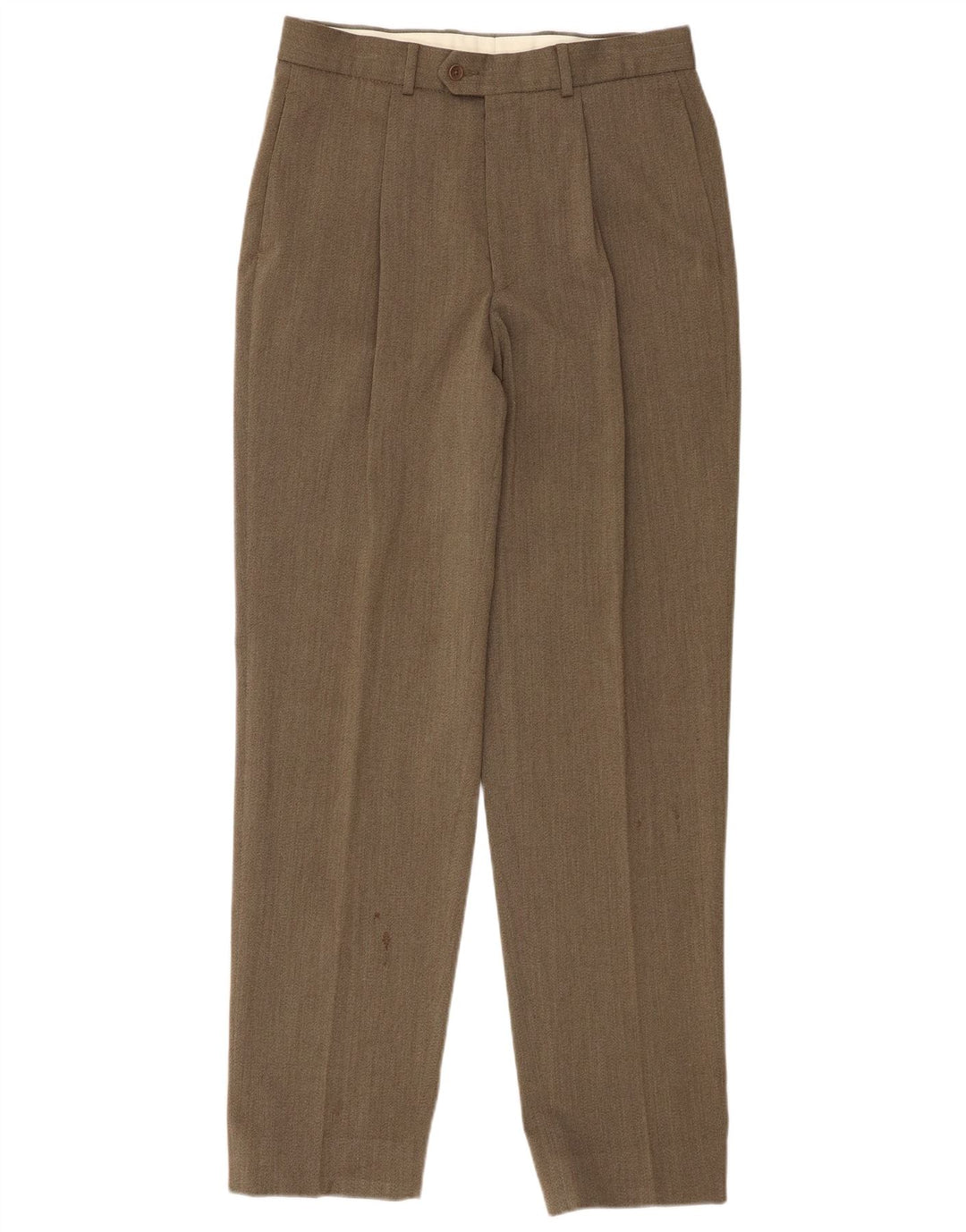 Pantaloni de costum pentru bărbați Marks & Spencer L32 L33 Kaki Lână nouă