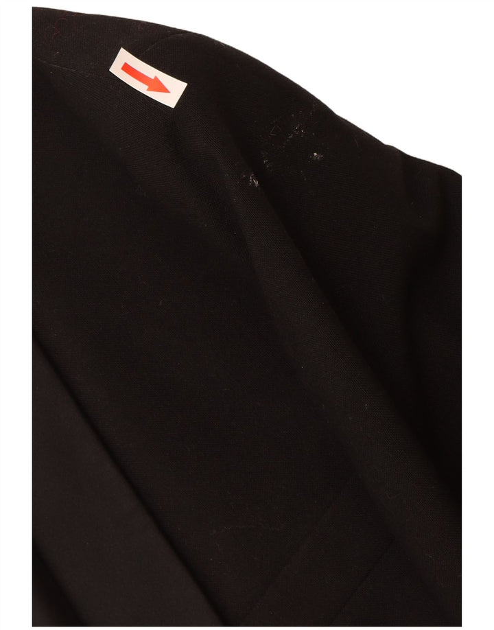 Jachetă vintage pentru bărbați cu 1 nasture EU 50, mare, neagră, lână nouă