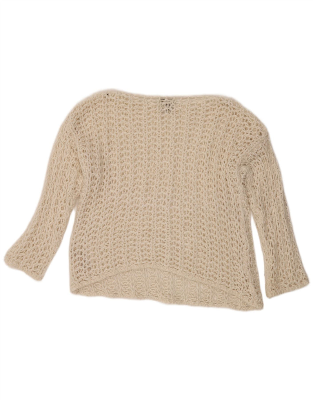 Pulover pentru femei Massimo Dutti cu gâtul cu barca UK 10 Small Off White
