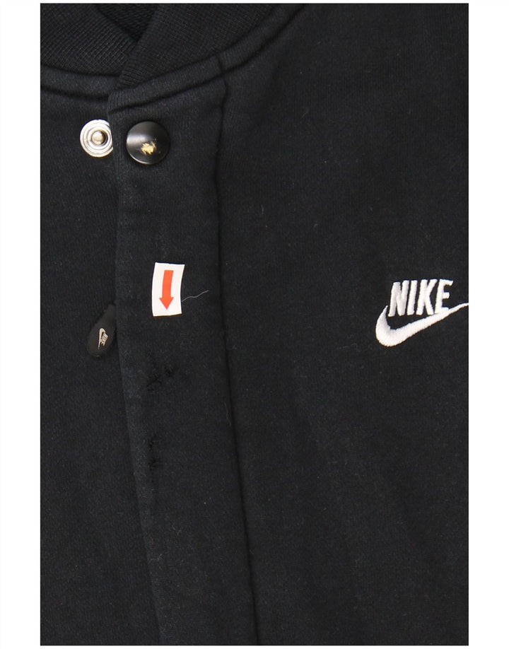 NIKE Mens Tracksuit Top Jacket Large Navy Blue Cotton