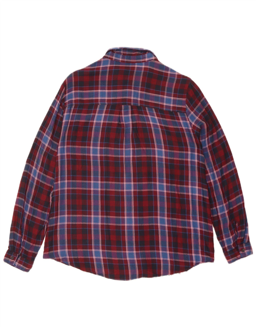 Cămașă de flanel pentru femei Oasis UK 10 Small Red Carid Viscose