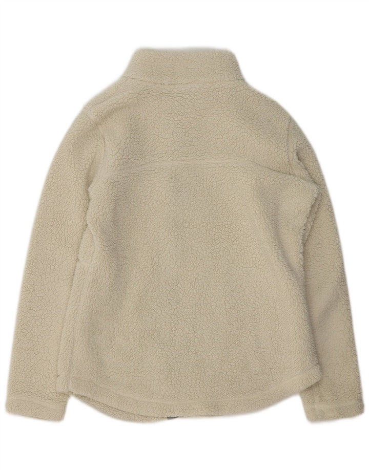 Jachetă fleece Columbia pentru femei, cu tăiere lejeră, UK 10, poliester alb, mic