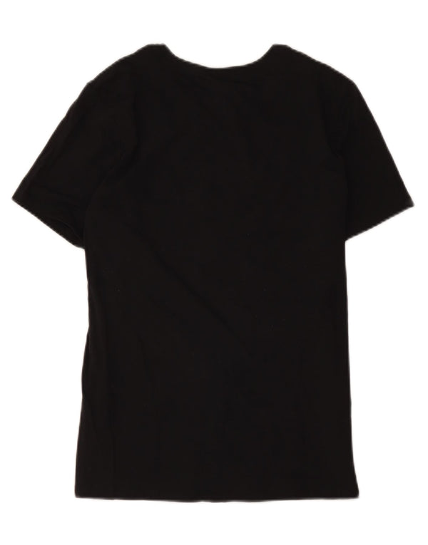 Tricou grafic Nike pentru femei Top UK 12 Medium Black Bumbac