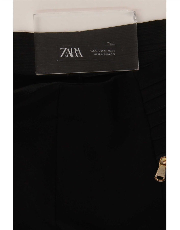Pantaloni tăiați pentru femei Zara Medium L28 L25 Negri