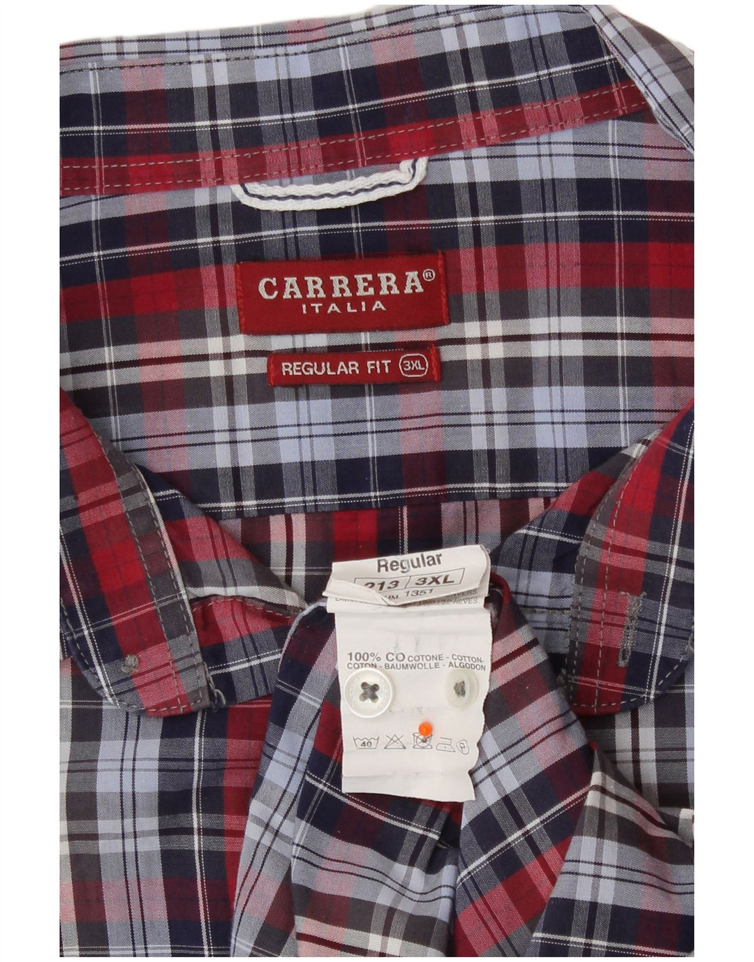Cămașă Carrera pentru bărbați, cu formă regulată, 3XL, bumbac cu carouri multicolore