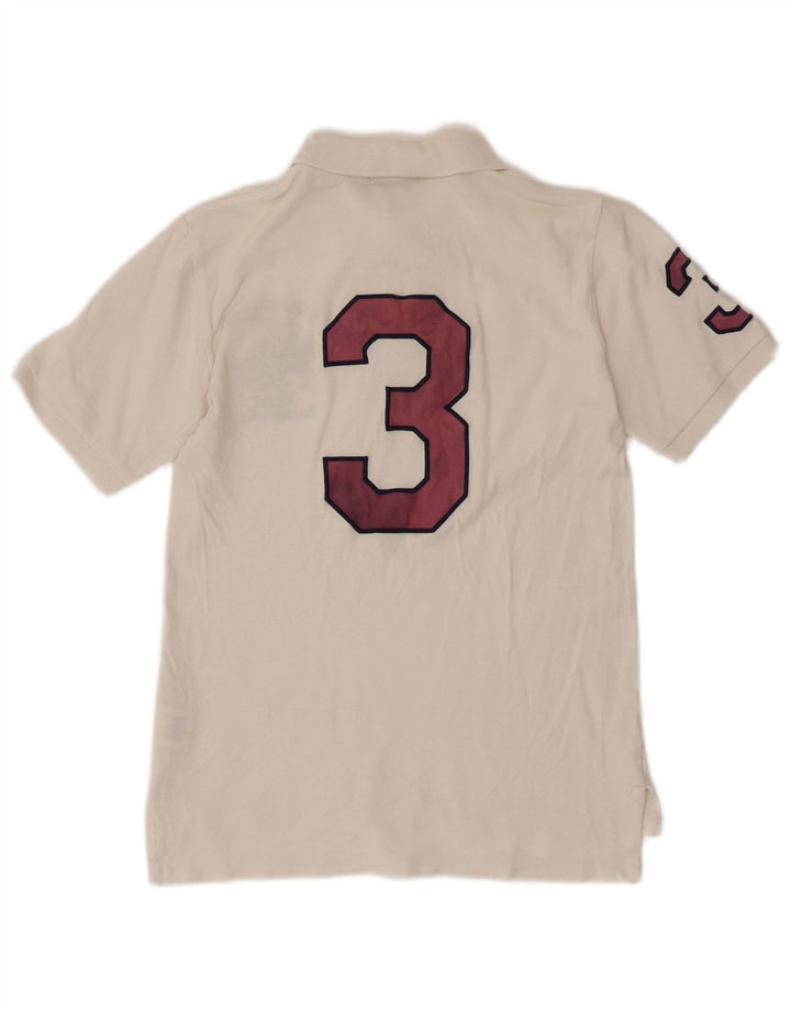 POLO RALPH LAUREN Tricou polo cu grafica pentru baieti 7-8 ani Bumbac alb mic