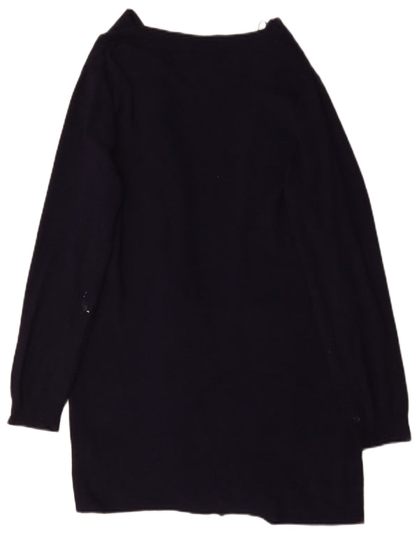 Pulover cardigan cu paragate pentru femei Marks & Spencer UK 14 Medium Bleumarin