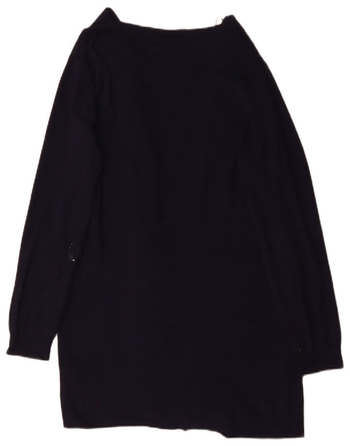 Pulover cardigan cu paragate pentru femei Marks & Spencer UK 14 Medium Bleumarin