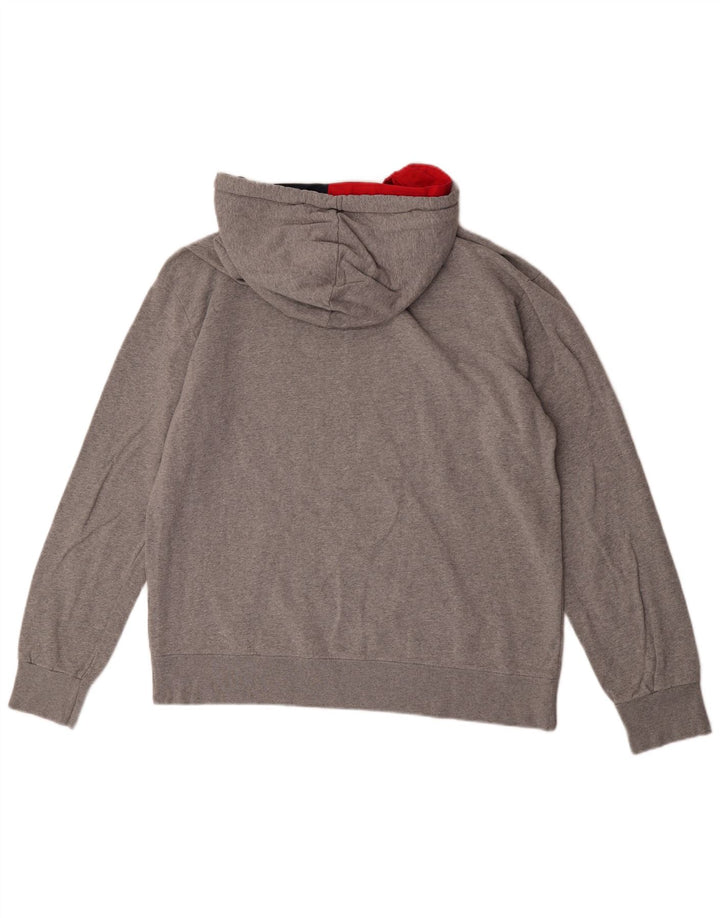 Pulover pentru bărbați Converse Graphic Hoodie Jumper mare, gri, bumbac