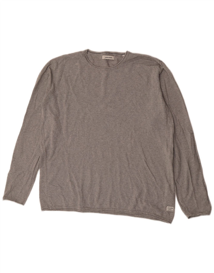 Pulover Jack & Jones pentru bărbați, cu gât crew, 2XL, gri