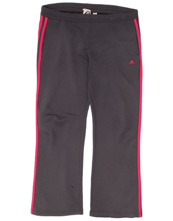 Pantaloni de trening Adidas pentru femei UK 16, mare, gri, poliester