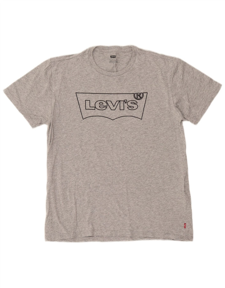 Tricou grafic pentru bărbați Levi's Top din bumbac gri mediu