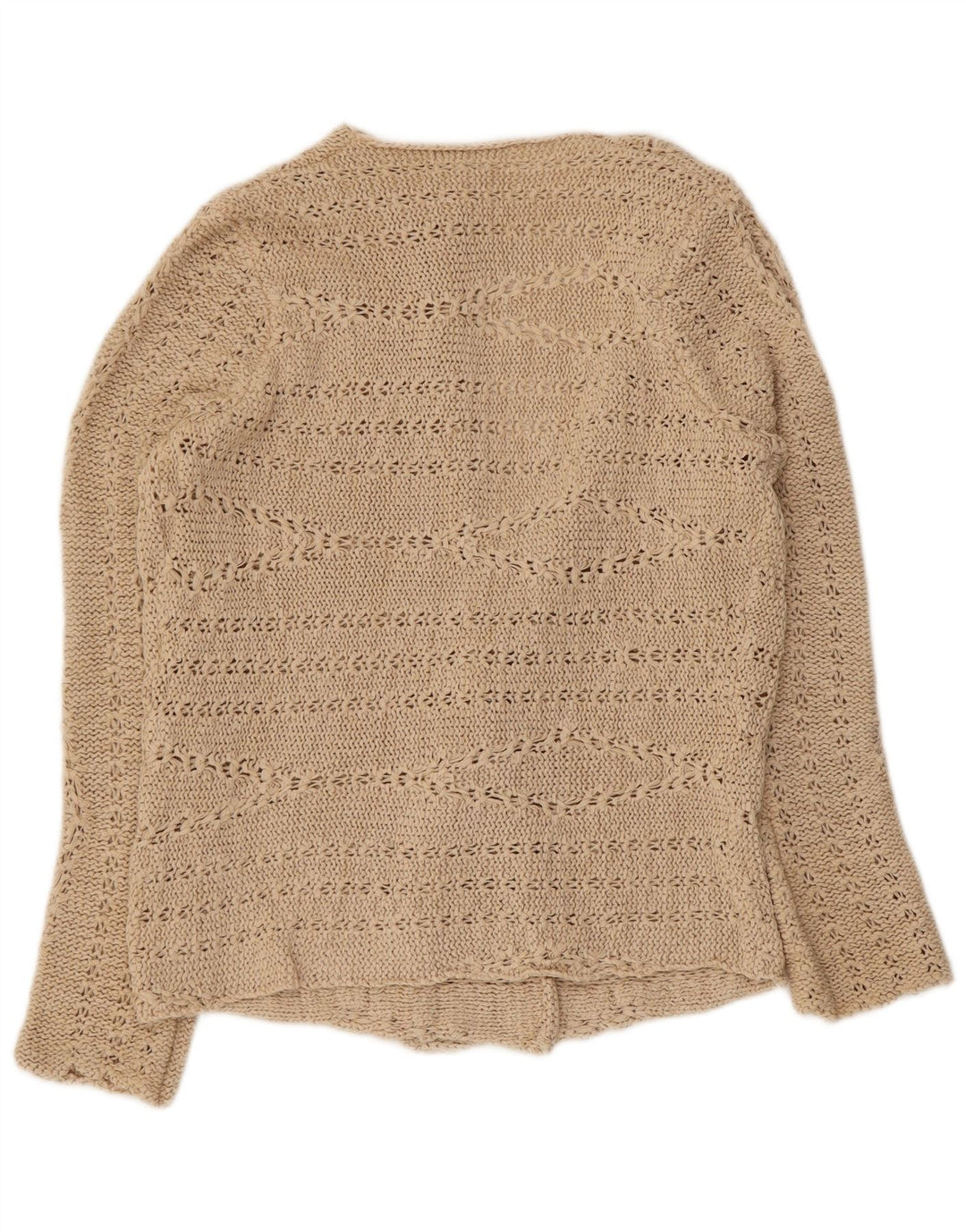 Pulover cardigan deschis pentru femei Marks & Spencer UK 12 Medium Bej Acrilic