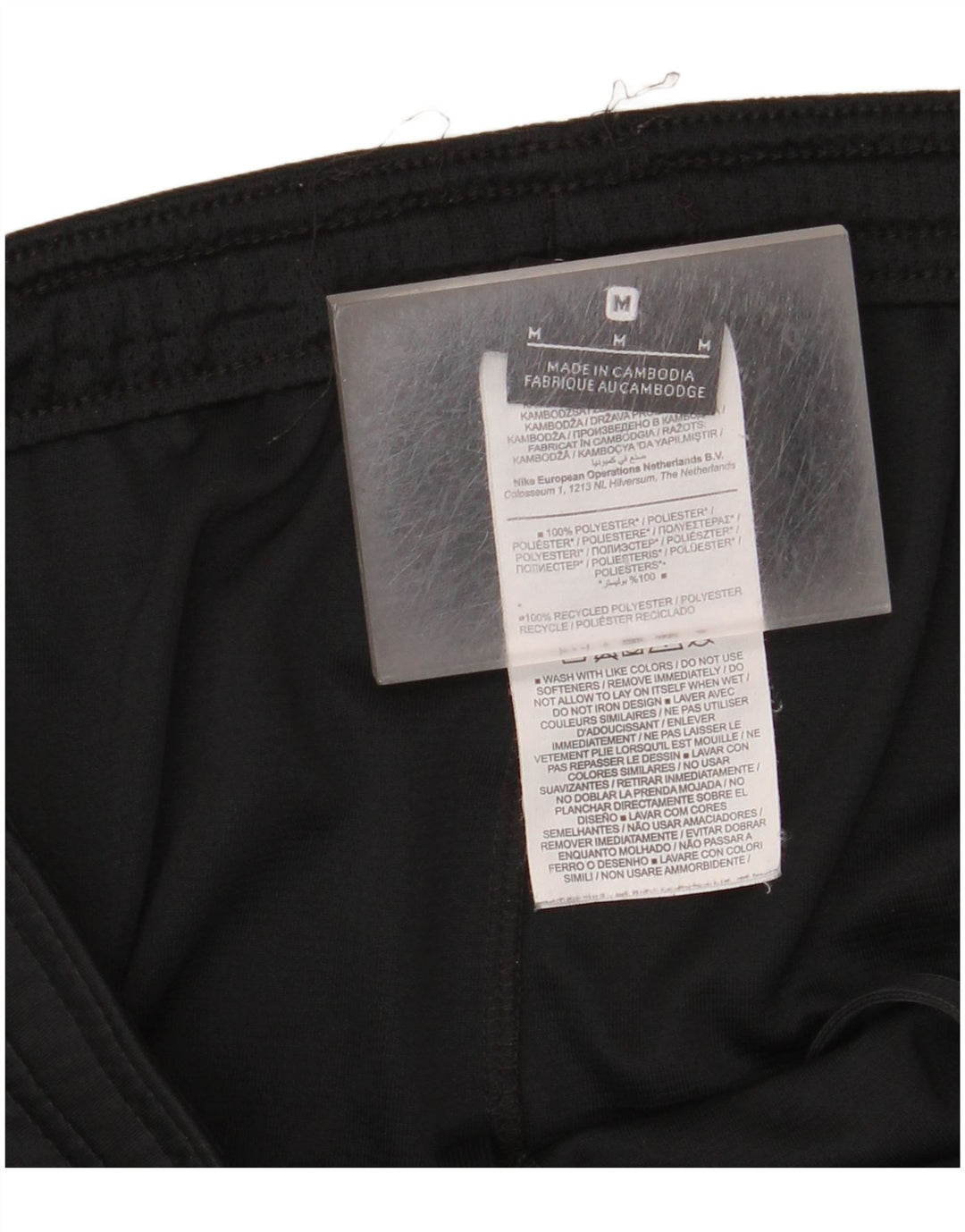 Pantaloni scurți sport Nike pentru bărbați, negru mediu, poliester color bloc