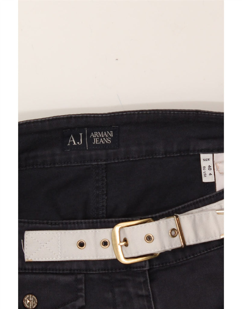 ARMANI Womens Denim Skirt EU 40 Medium W28  Navy Blue Cotton Vintage Armani and Second-Hand Armani from Messina Hembry 