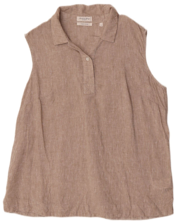 Bluză fără mâneci pentru femei Christian Berg EU 44 XL in bej