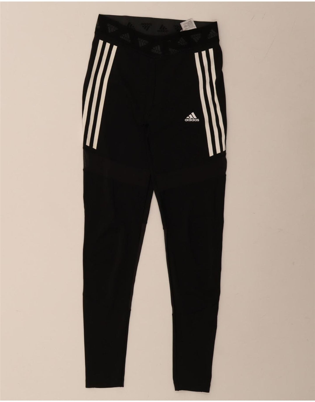 Leggings ADIDAS Aeroready Graphic pentru femei UK 12/14 Poliester mediu negru