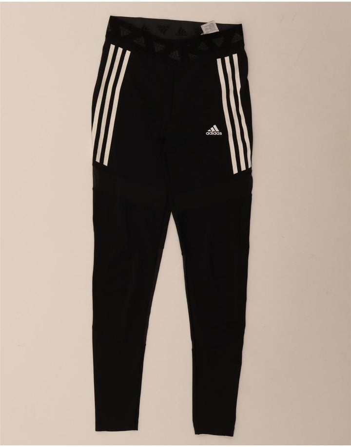 Leggings ADIDAS Aeroready Graphic pentru femei UK 12/14 Poliester mediu negru
