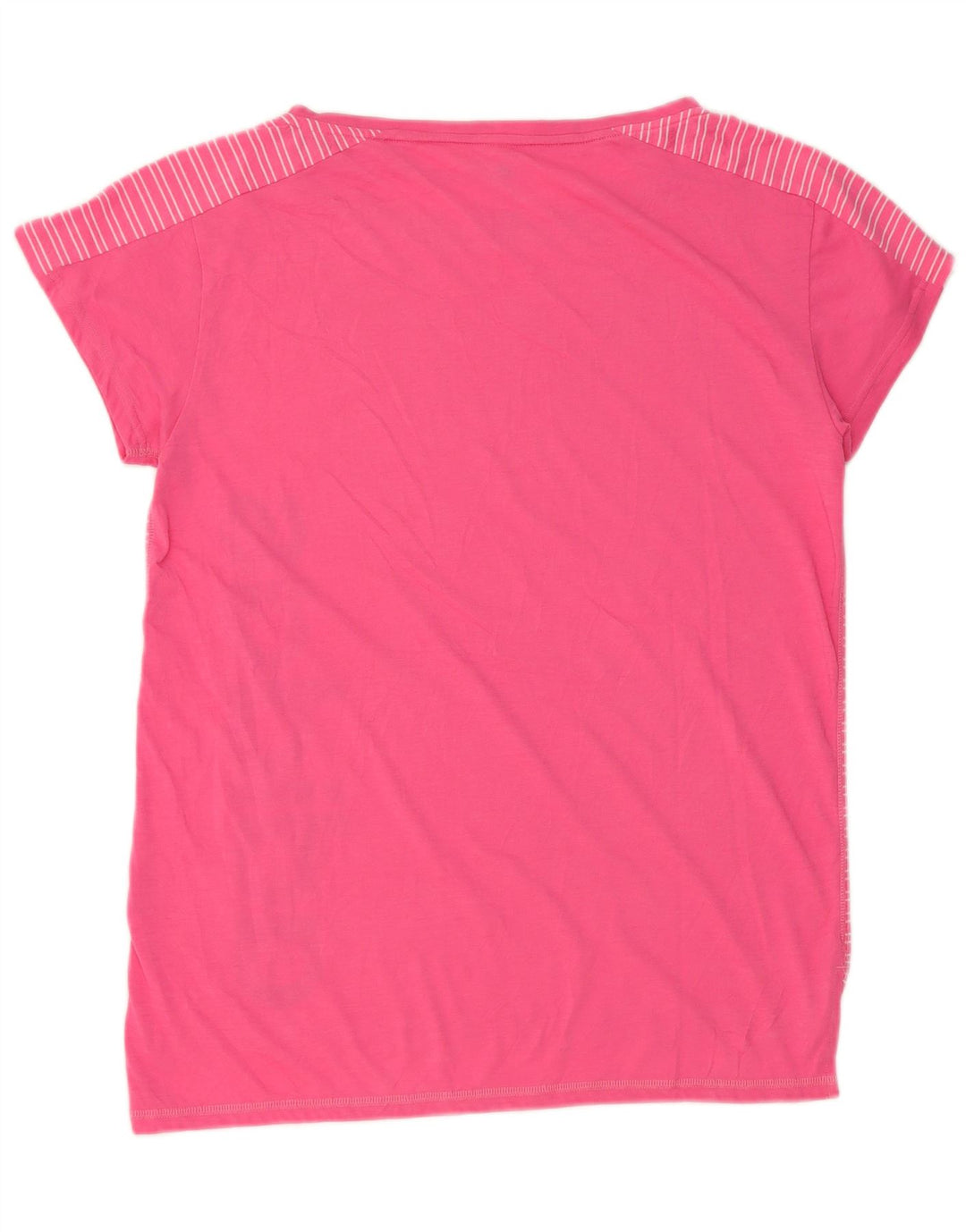 Tricou cu grafic supradimensionat Adidas pentru femei Top UK 8/10 Small Pink Striped