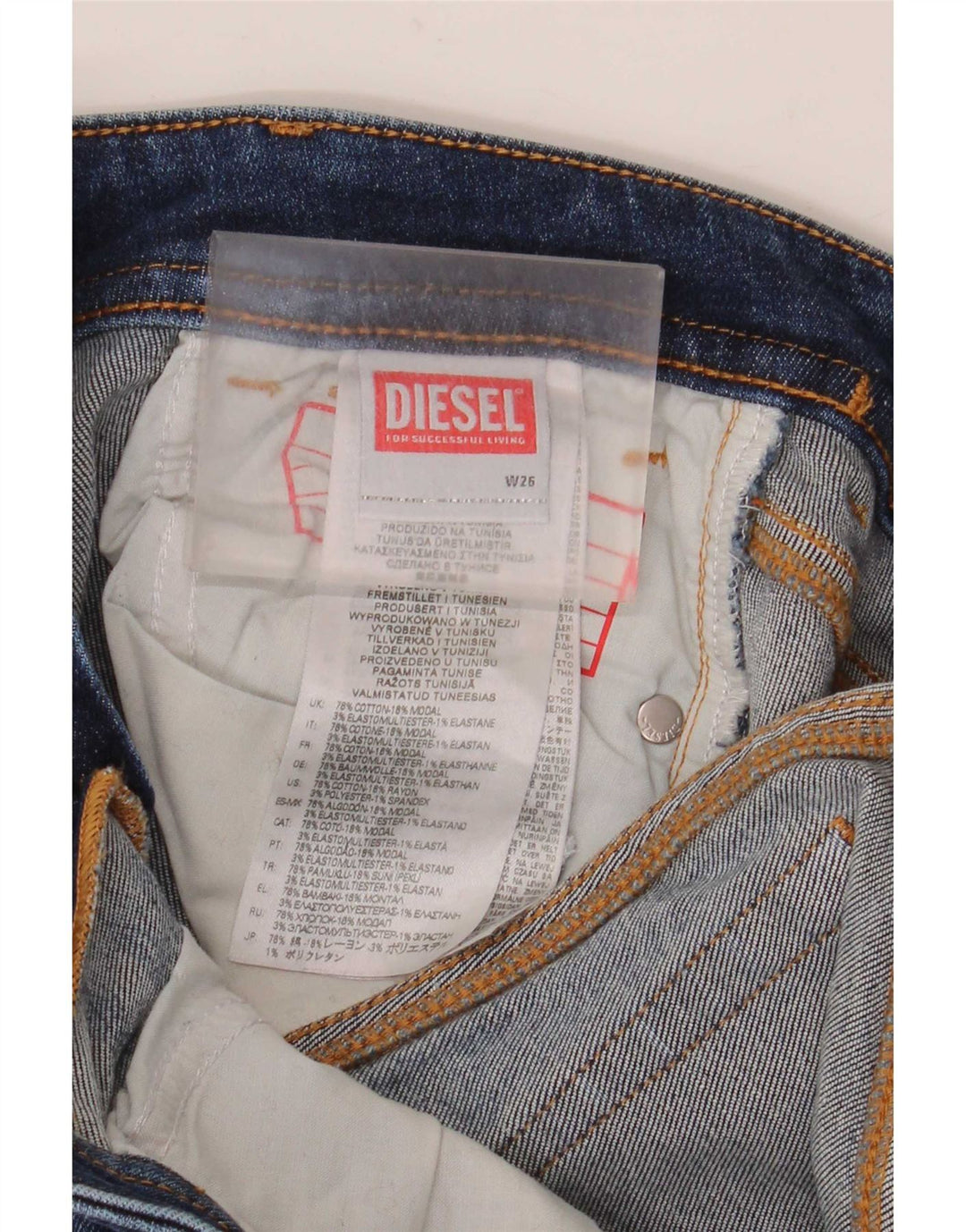 Blugi evazați pentru femei Diesel W26 L32 Bumbac albastru
