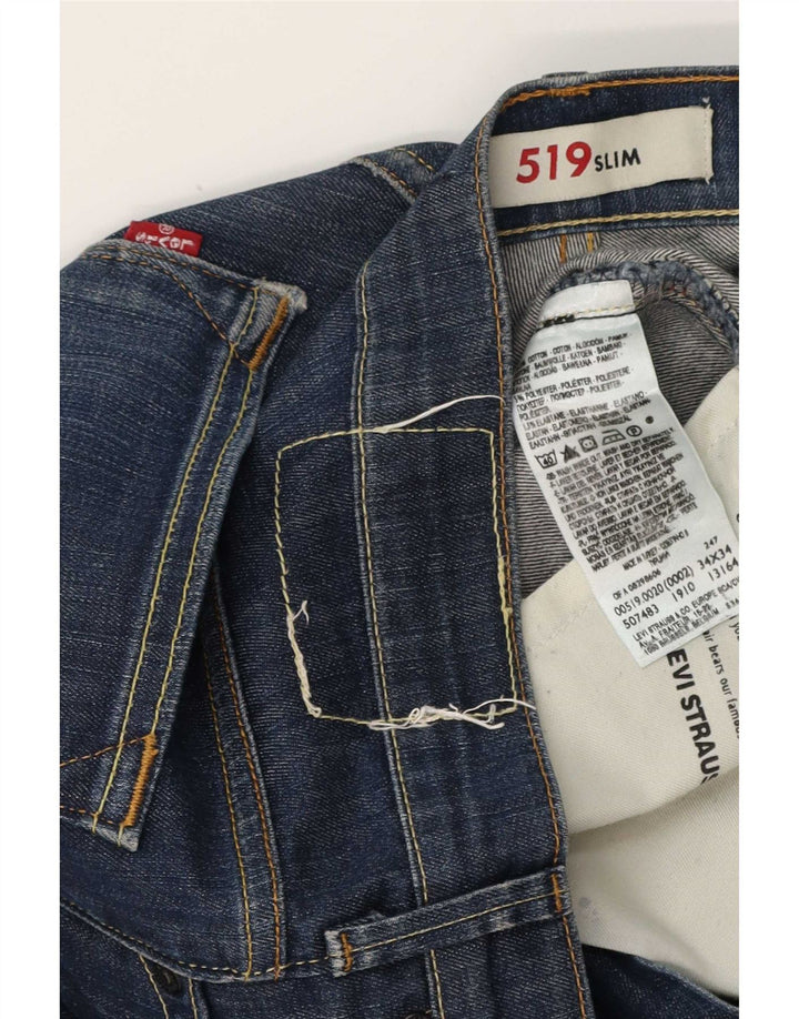 Blugi Levi's 519 Slim pentru bărbați W34 L34 Bumbac albastru