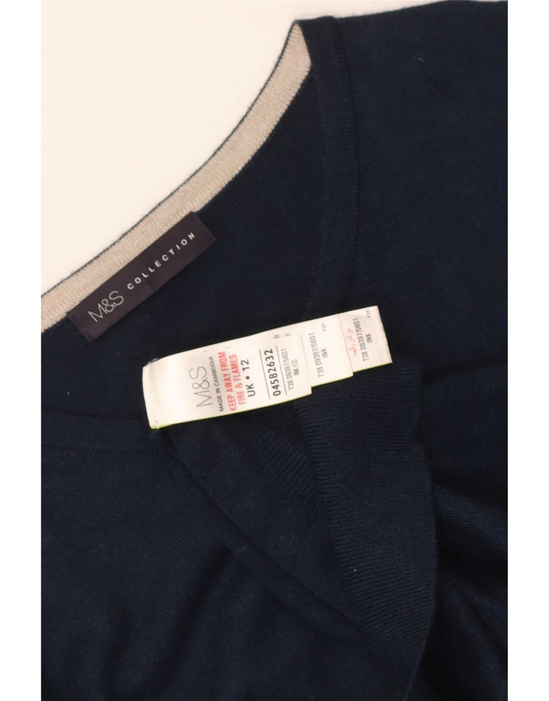 Pulover cardigan pentru femei Marks & Spencer UK 12 Medium Bleumarin Viscoză