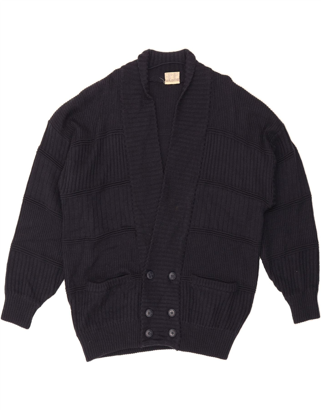 ANGELO LITRICO Mens Cardigan Sweater 2XL Navy Blue Acrylic Vintage Angelo Litrico and Second-Hand Angelo Litrico from Messina Hembry 