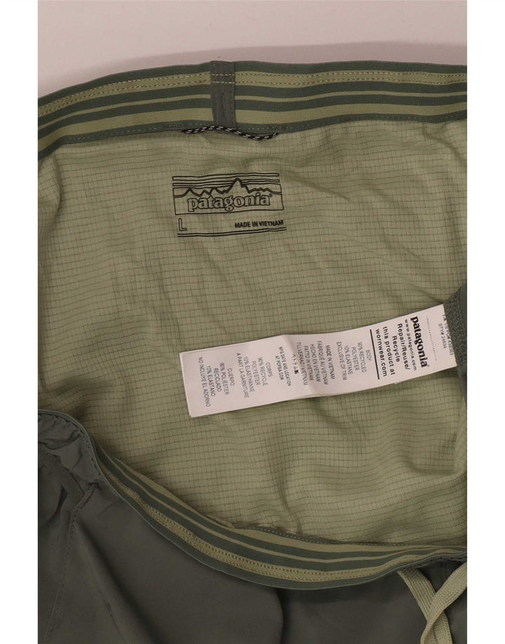 Pantaloni scurti sport Patagonia pentru femei UK 14 Large Kaki Poliester