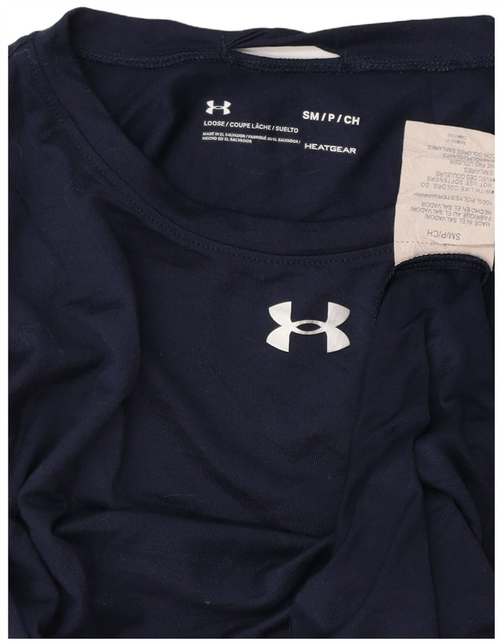 UNDER ARMOUR Bărbați Heat Gear Top cu mânecă lungă Poliester bleumarin mic