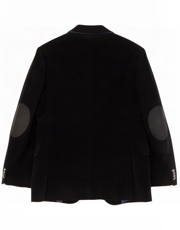 Jachetă blazer croită pentru bărbați Tommy Hilfiger cu 2 nasturi UK 46 Mic Negru