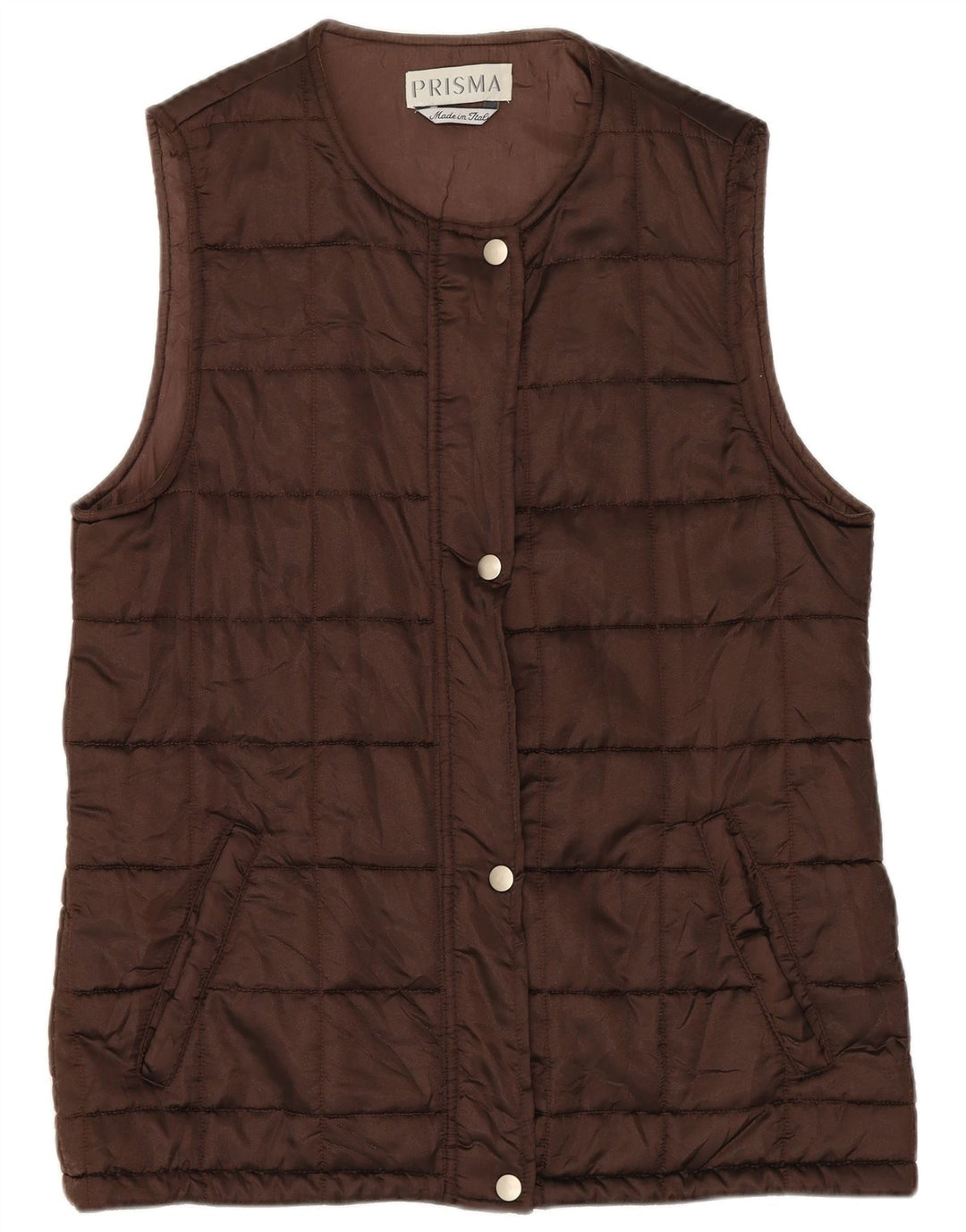 Gilet căptușit pentru femei Prisma UK 12 Medium Brown Acetat