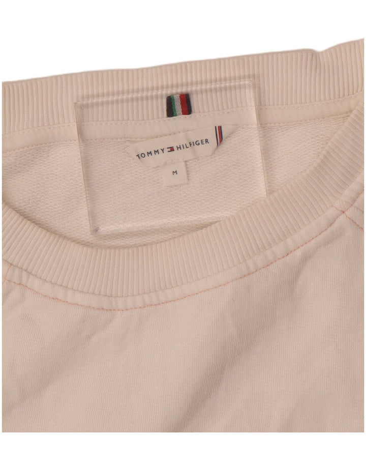 Pulover pentru femei Tommy Hilfiger cu mâneci 3/4, alb mediu, UK 14