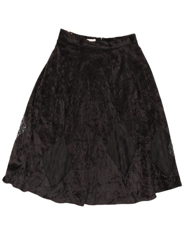 Fustă în formă de A din velur pentru femei Citylife IT 42 Medium W28 Negru Argyle/Diamond