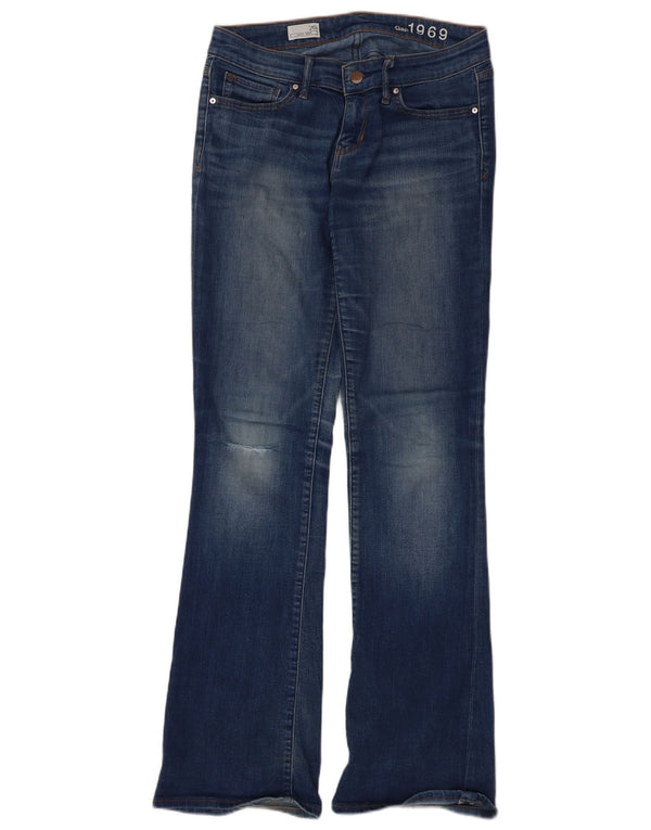 Gap Blugi de damă, sexi, distressed bootcut W26 L31, bumbac albastru