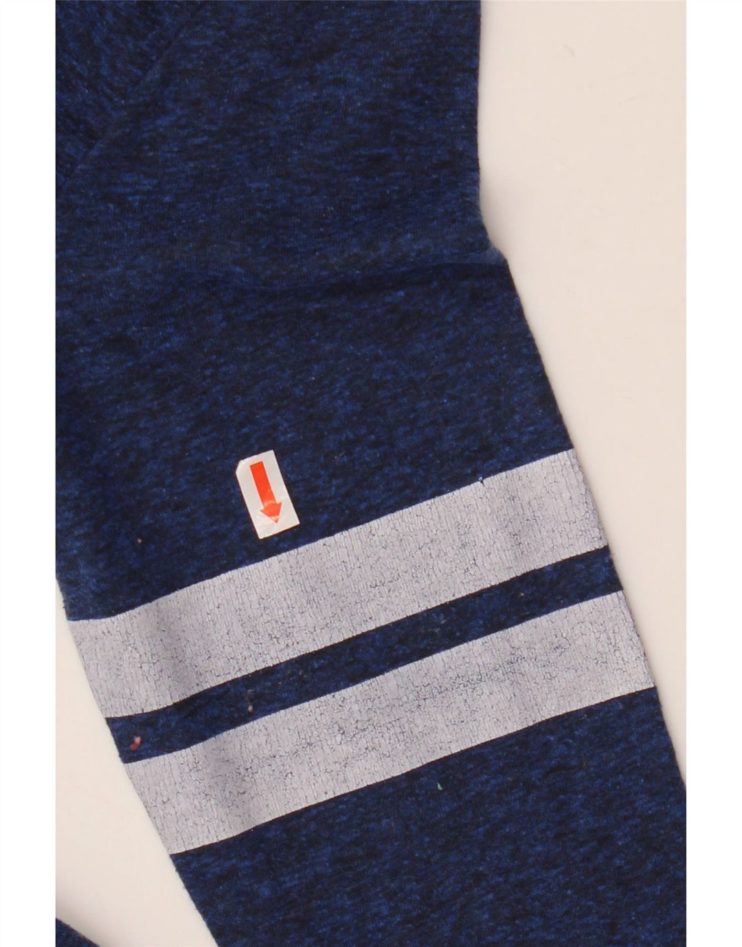 SUPERDRY Top grafic pentru femei cu mâneci 3/4 UK 2 2XS bleumarin poliester