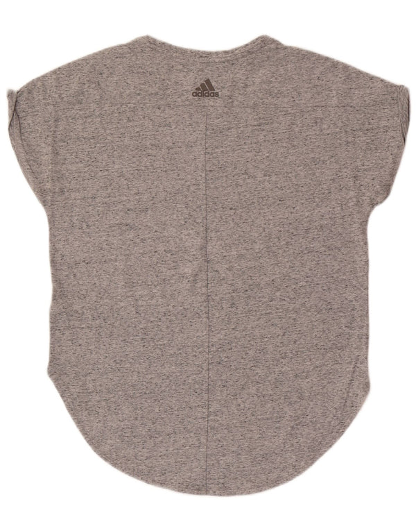 Tricou Adidas Climalite pentru femei, Marea Britanie 16/18, bumbac mare, cu pete gri