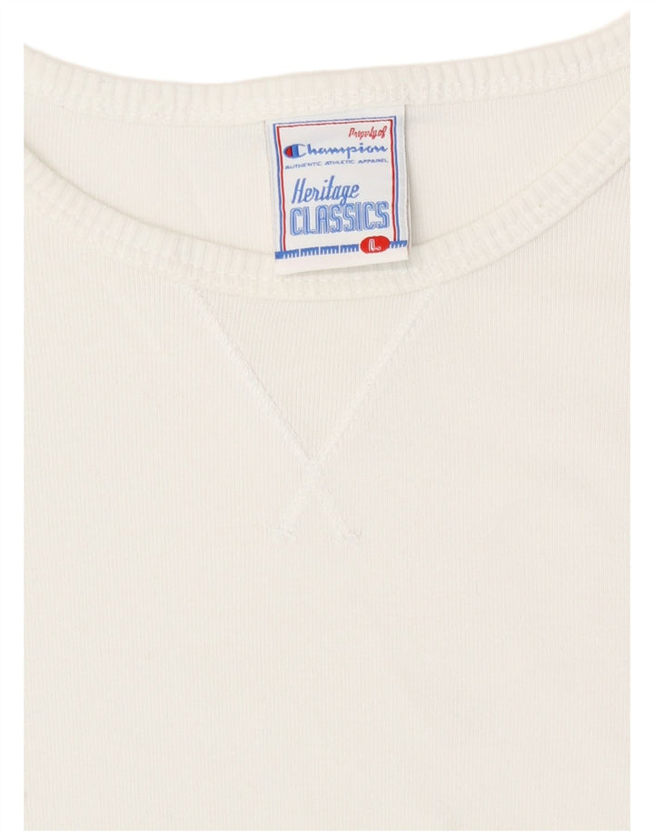 Champion Womens Heritage Classics Top cu mânecă lungă UK 14 Large White