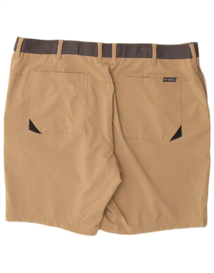 Pantaloni scurți chino Columbia pentru bărbați W40 XL, bej, poliester color bloc