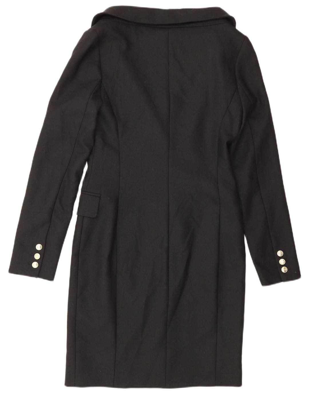 Karen Millen Palton dublu pentru femei UK 8 Poliester negru mic