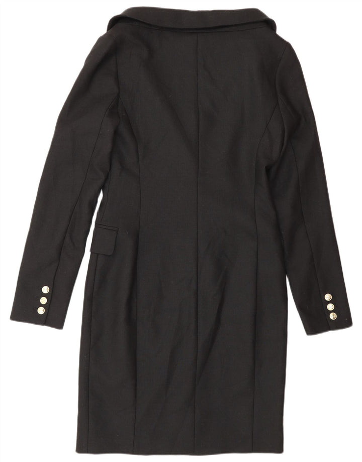 Karen Millen Palton dublu pentru femei UK 8 Poliester negru mic