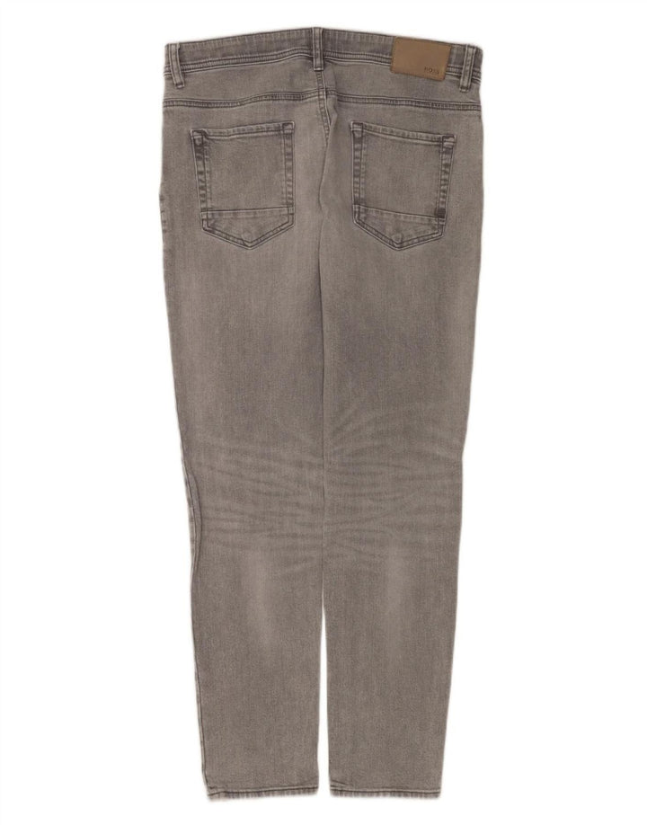 Blugi slim pentru bărbați Hugo Boss W34 L32 bumbac gri