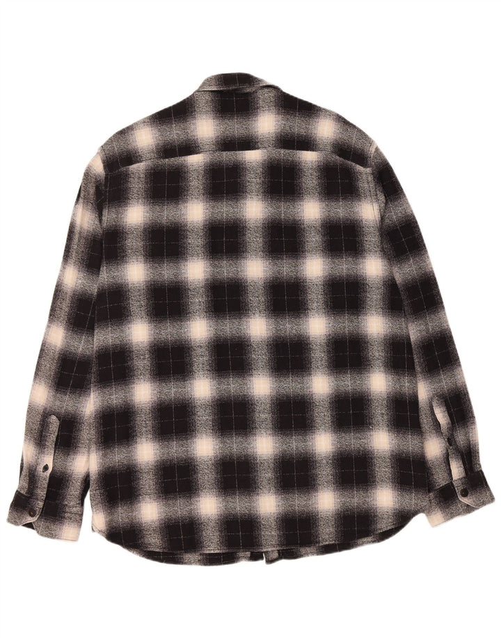 Cămașă de flanel pentru bărbați PEPE JEANS, XL, bumbac cu carouri negru