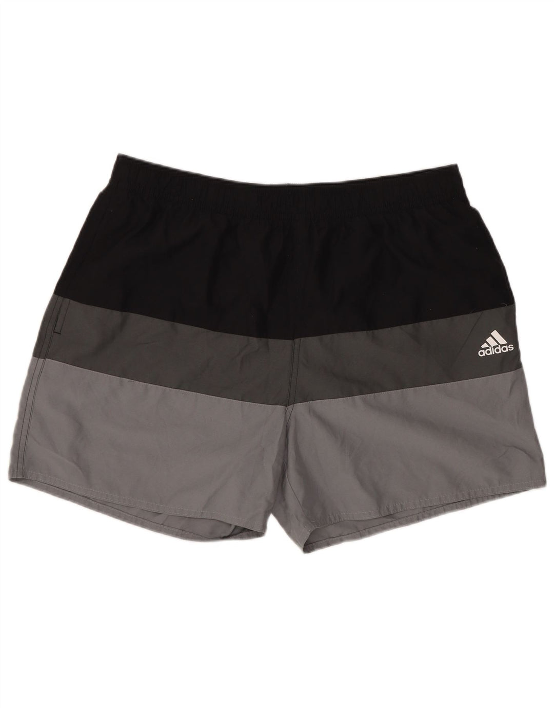 Pantaloni scurți sport Adidas pentru bărbați, mari, gri, poliester color bloc