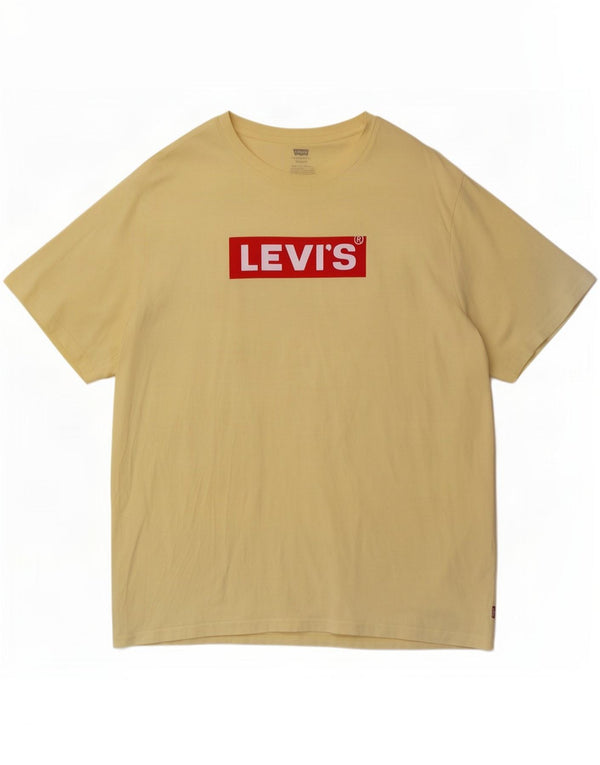 Tricou grafic pentru bărbați Levi's Relaxed Fit Top XL Bumbac galben