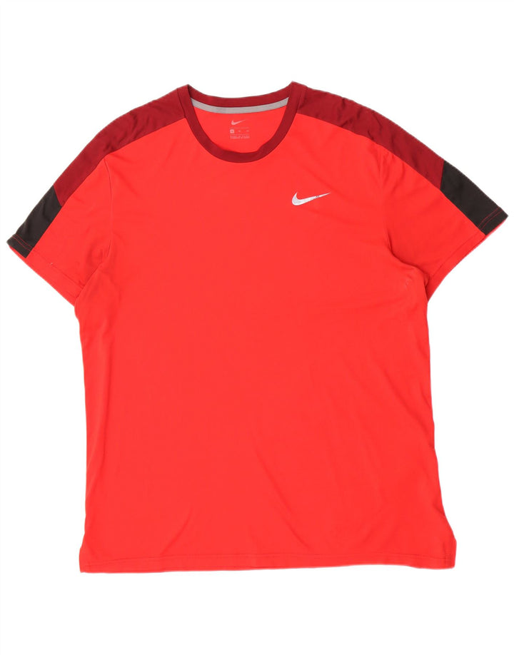 Tricou pentru bărbați Nike Top XL Roșu Poliester Colorblock
