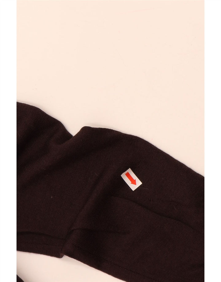 Pulover HOBBS pentru femei cu gât de barcă UK 12 Lână nouă maro mediu