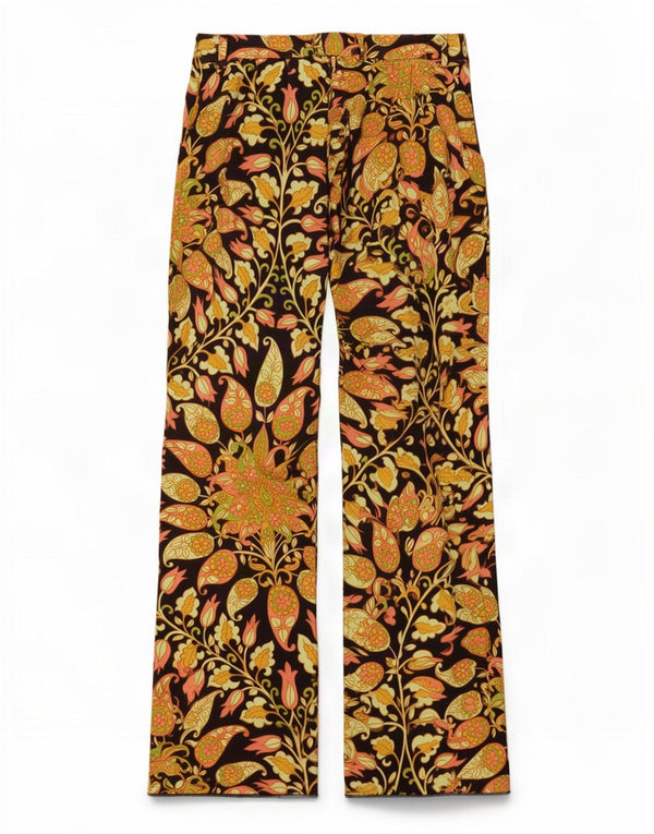 Pantaloni casual pentru femei Flare Zara Medium L28 L33 Multicolor Paisley